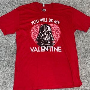 Darth Vader You will be my valentine Valentine’s Day T-shirt L Star Wars